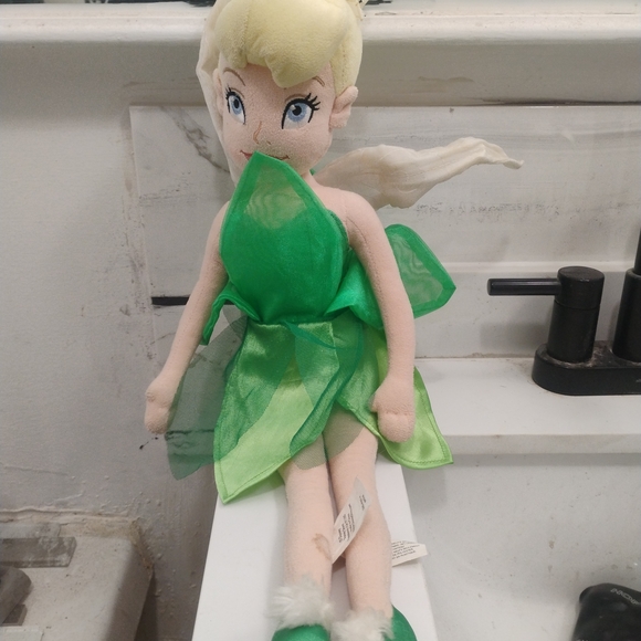 Disney Other - Disney Store Exclusive Tinker Bell Fairy Peter Pan Plush Stuffed Doll Toy 21"